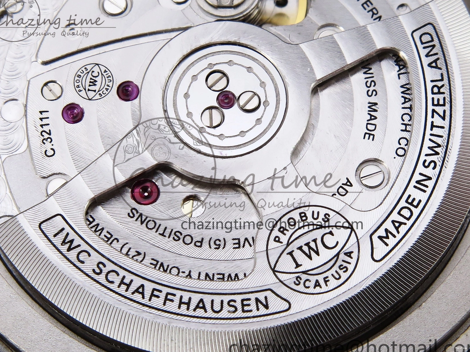 MIROTIME 0208 FreshLook Pilot’s Watch Top Gun Black Ceramic IW326901 ZF 1:1 Best Edition on Black Nylon Strap A 7026